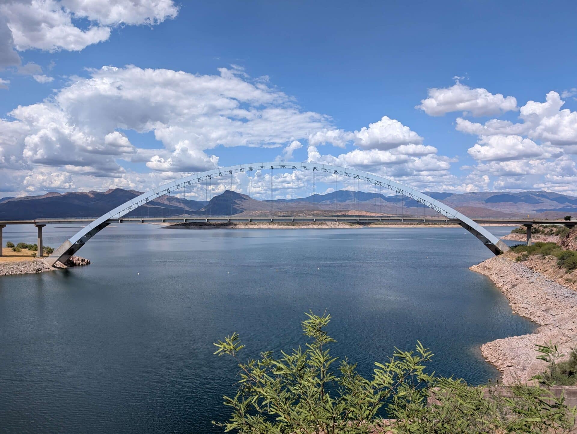 A-Cross Road through Apache Trail background